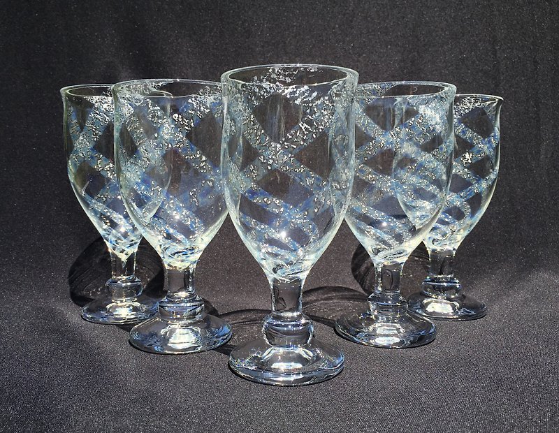 Galaxy Goblet Wine Glass - Bar Glasses & Drinkware - Glass Silver