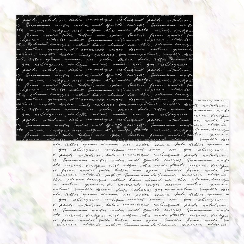 April Lettering  A4 Design Paper - 筆記本/手帳 - 紙 黑色