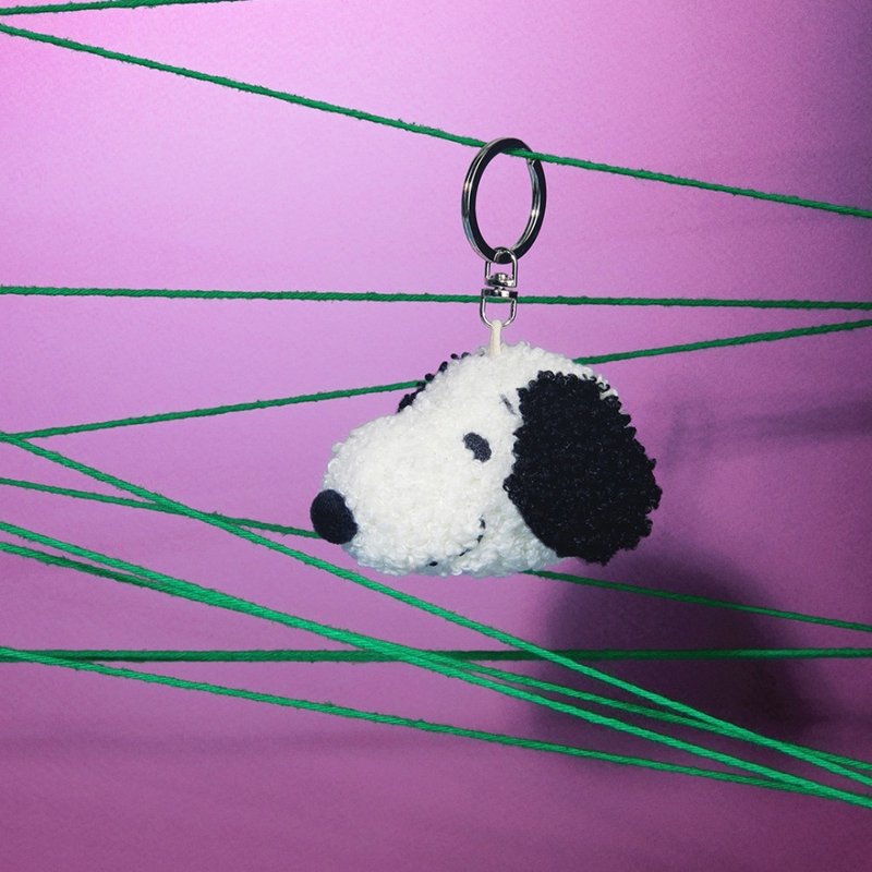 [The first choice for Christmas gift exchange] Snoopy Eco-friendly Filled Keychain - Cream 4.5cm - ที่ห้อยกุญแจ - เส้นใยสังเคราะห์ หลากหลายสี