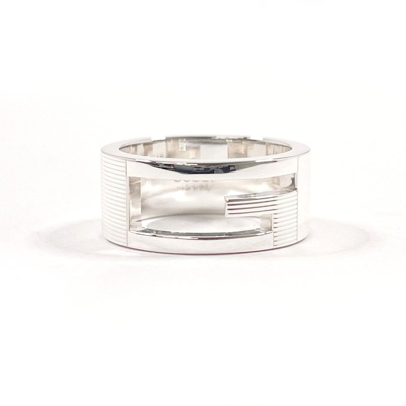 【日本直送 中古美品】9号 グッチ GUCCI リング・指輪 ブランデッド カットアウトG 表記サイズ 10 シルバー925 - 戒指 - 純銀 銀色