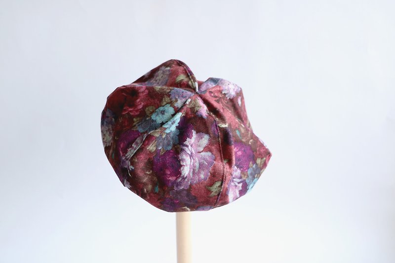 Mary Wil, I'm a Little Painter-Purple Flower - หมวก - ผ้าฝ้าย/ผ้าลินิน สีม่วง