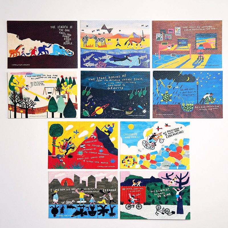 Traveller Postcard Set 4 - Cards & Postcards - Paper Multicolor