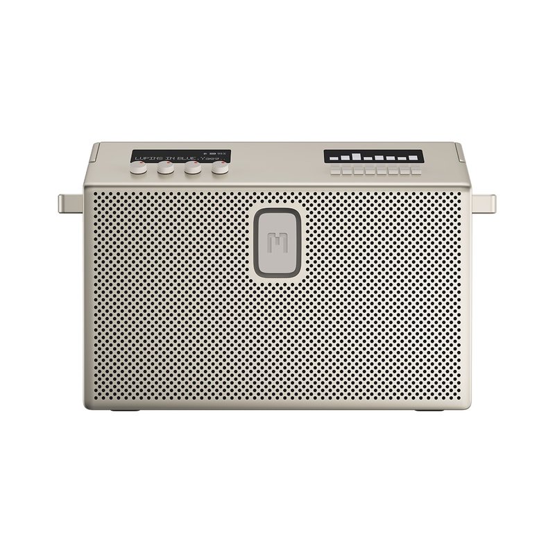 MONDO SPEAKER LARGE Bluetooth Speaker-Beige - Speakers - Other Materials White