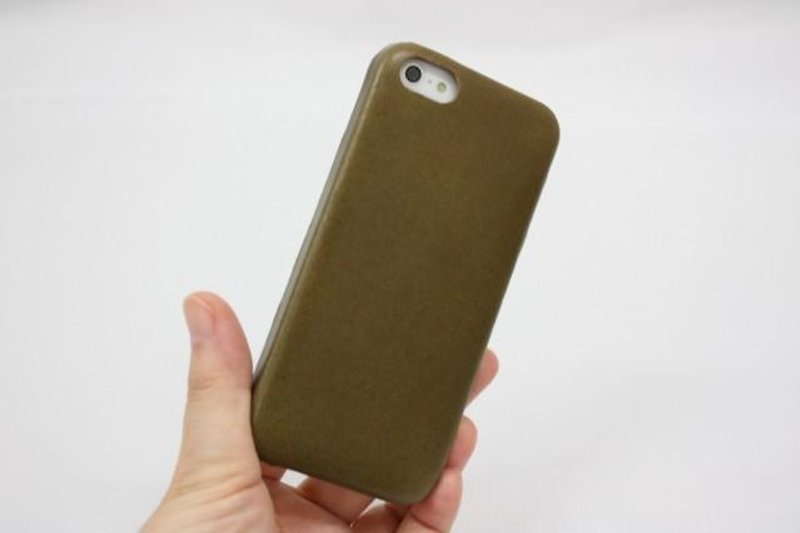 iphone5 · 5s special case green of all-leather - อื่นๆ - หนังแท้ สีเขียว