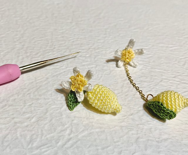 Zara on sale lemon earrings