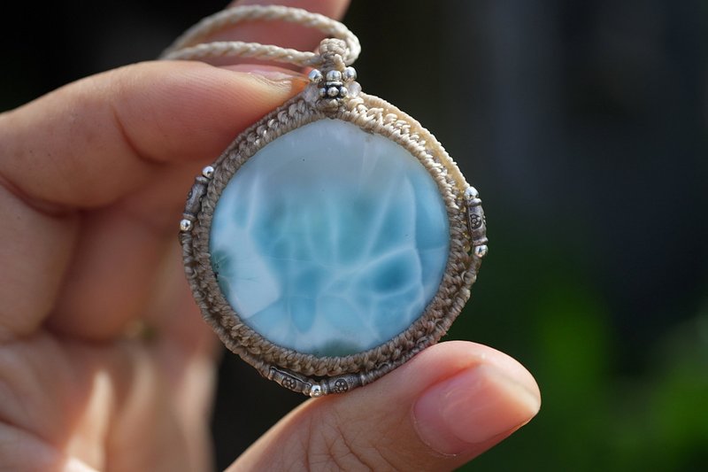 高品質 larimar ラリマーネックレス 1886 - 項鍊 - 寶石 藍色