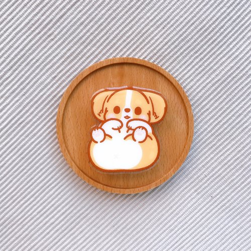 柯基犬卡卡 Corgi KaKa 手機氣囊支架 / 柯基 / 限量 / 柯基犬卡卡 / 翻肚肚款