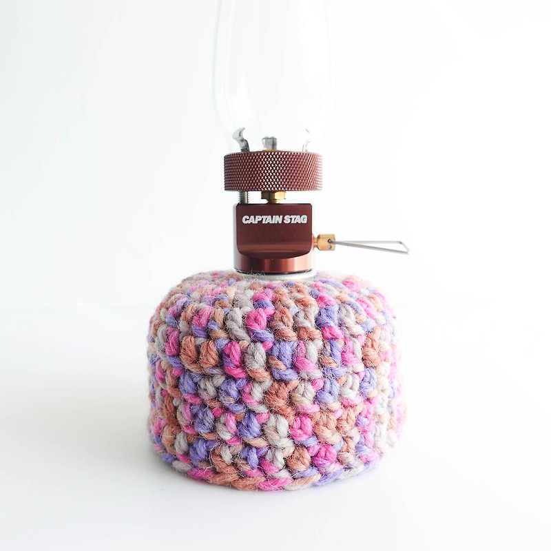 Crochet Camping Gas Canister Cover Warmer size 110 Mix Purple - ชุดเดินป่า - ไฟเบอร์อื่นๆ สีม่วง