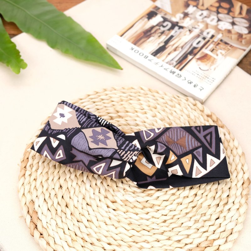 Japan Style Headband - Headbands - Cotton & Hemp Black