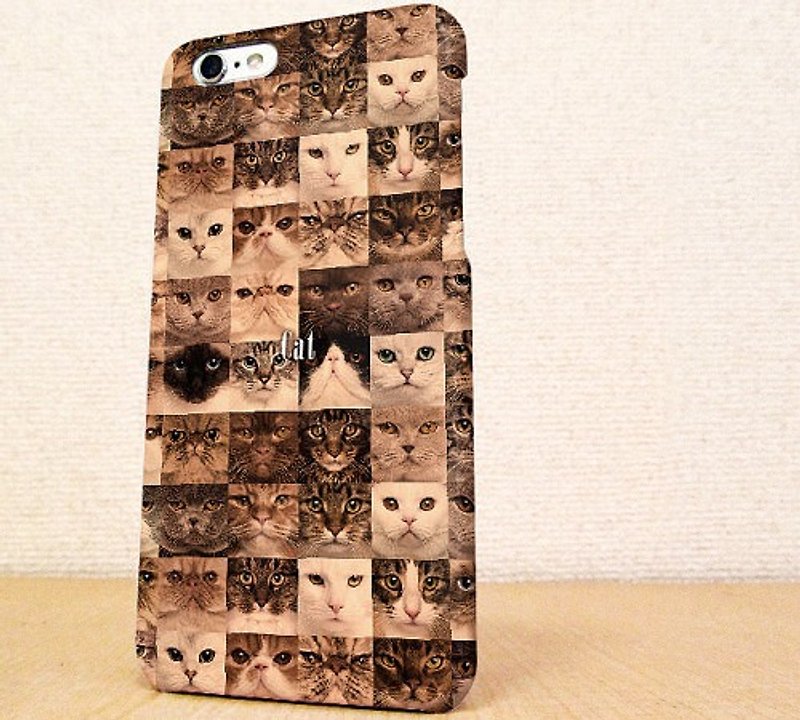 Free shipping ☆ iPhone case GALAXY case ☆ Vintage cat phone case - เคส/ซองมือถือ - พลาสติก สีนำ้ตาล