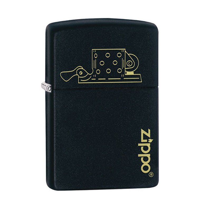 【ZIPPO官方旗艦店】 防風孔圖案設計防風打火機 49218 - 其他 - 銅/黃銅 黑色