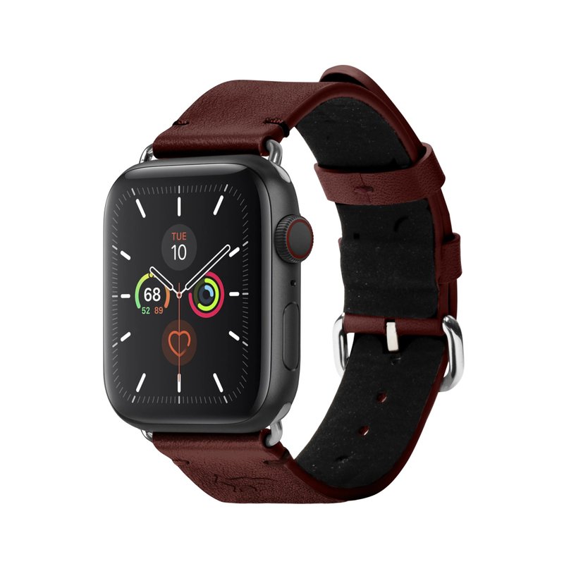 Native Union | Maison Kitsune コラボ Apple Watch レザーストラップ - 時計ベルト・時計バンド - 革 レッド