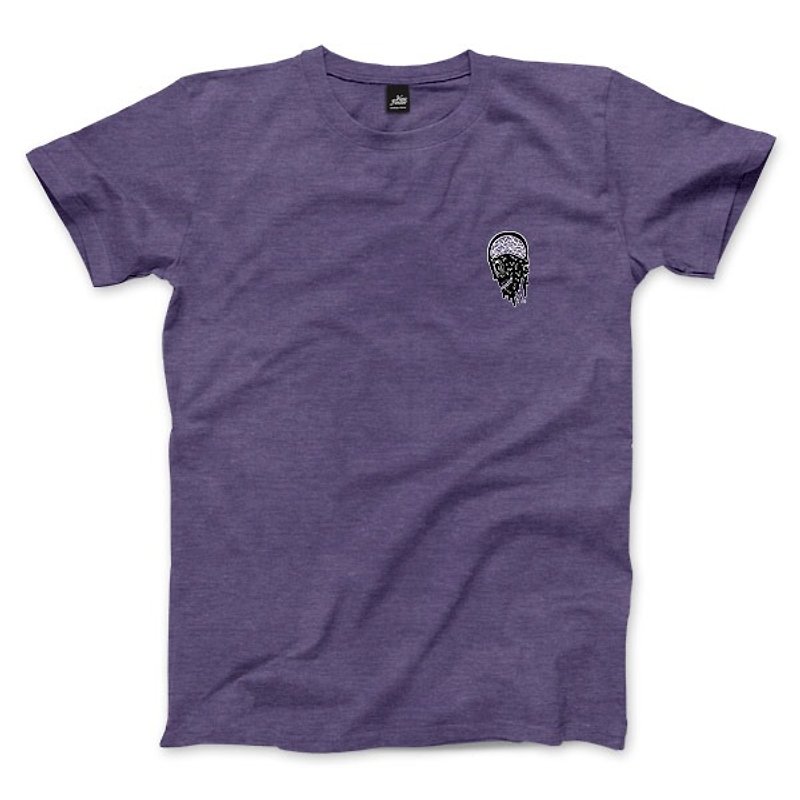 感染 - 石楠紫 - 中性版T恤 - 男 T 恤 - 棉．麻 紫色
