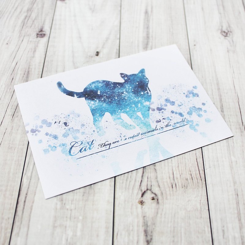 whale postcard - การ์ด/โปสการ์ด - กระดาษ สีดำ