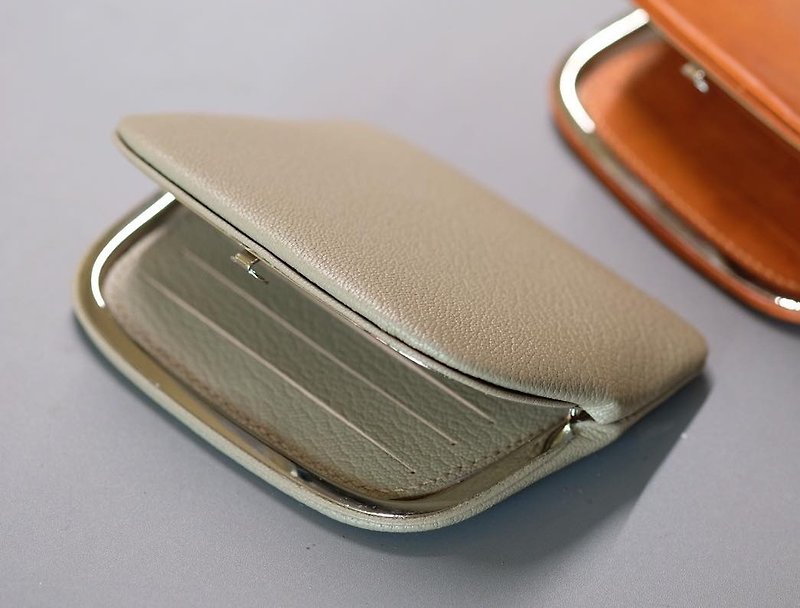 Ultra thin kisslock wallet - Wallets - Genuine Leather Multicolor