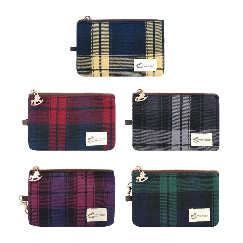 [Classic Plaid-Business Card Zero] Straight neck card ID holder made in Taiwan - Other - Waterproof Material 