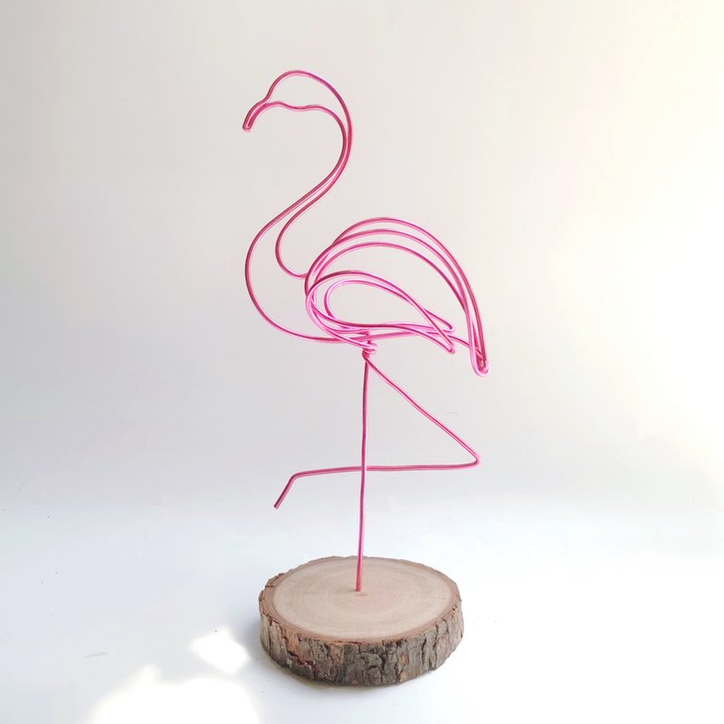 火鶴 紅鶴 鋁線裝飾品 空鳳架 空鳳花架 園藝 (不含空氣鳳梨) - 盆栽/植栽 - 鋁合金 