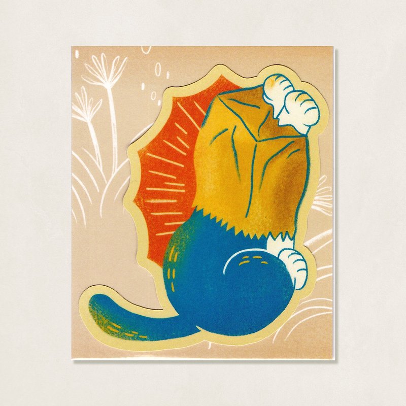 Cat Island Daily Sticker / Charcoal Gissey Paper Bag - สติกเกอร์ - กระดาษ หลากหลายสี