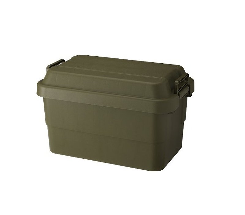 Japan TRUNK CARGO Multi-Function Heavy-Duty Storage Box 50L - Army Green - Storage - Plastic Green