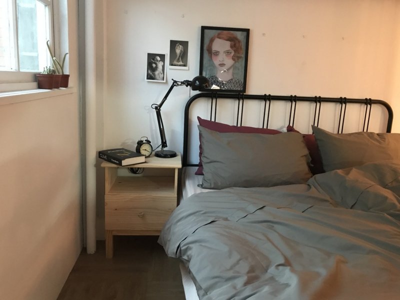 標準_100%有機棉雙人標準四件組_迷霧灰/走在月光下 - 寢具/床包 - 棉．麻 灰色