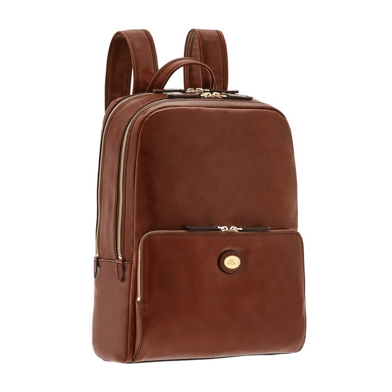 THE BRIDGE STORY BACKPACK - Backpacks - Genuine Leather Brown