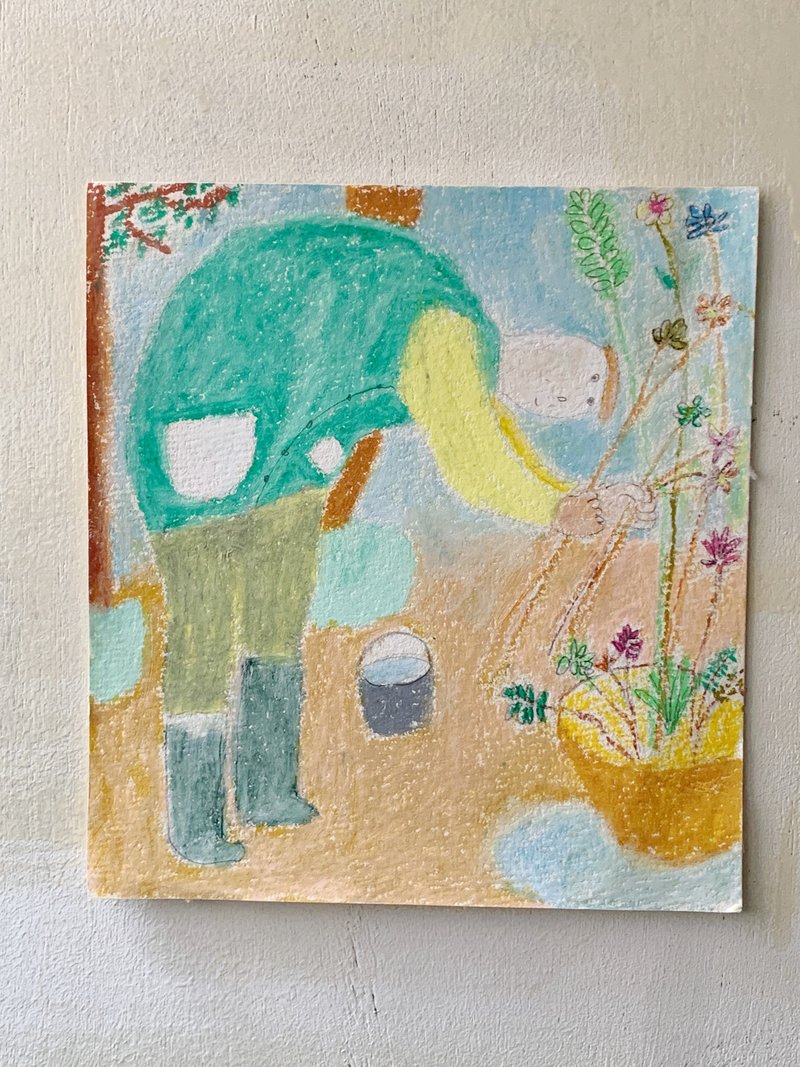 繪畫作品--巨人的花園 - 壁貼/牆壁裝飾 - 紙 