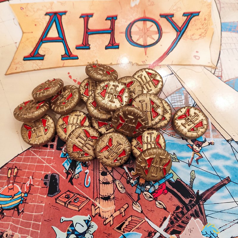 Deluxe Resource Tokens compatible with Ahoy board game - บอร์ดเกม - วัสดุอื่นๆ หลากหลายสี