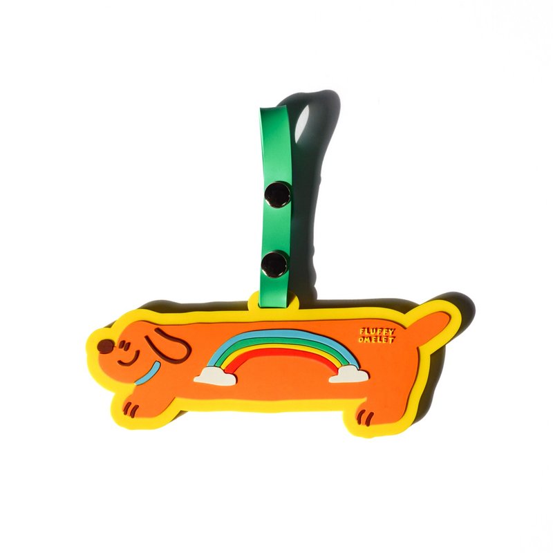 Sausage Dog Rubber Name Tag - 行李吊牌 - 橡膠 多色