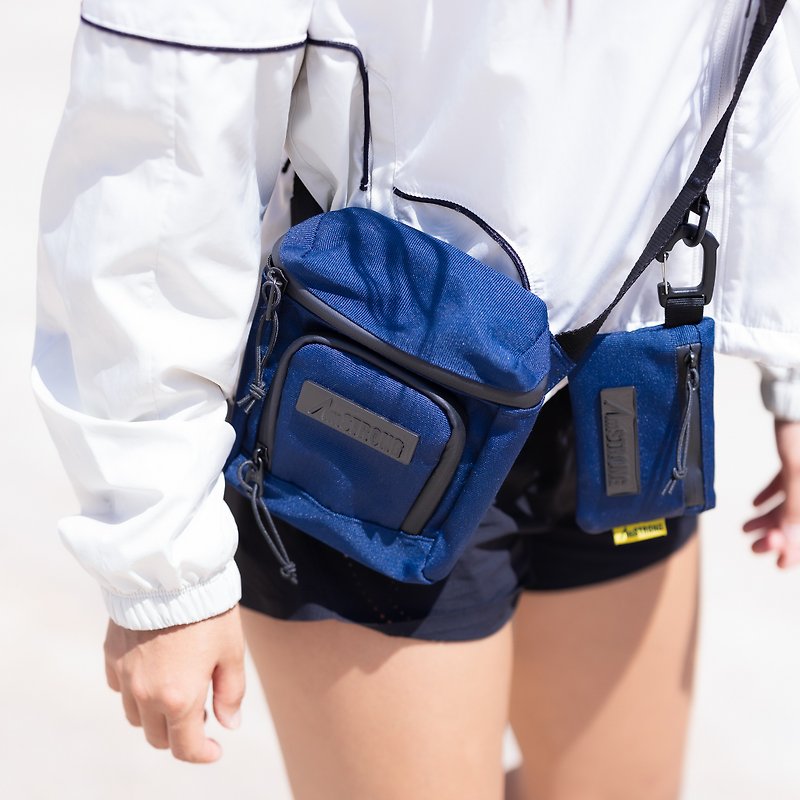 【Hong Kong Design】02-RUCKSACK Nano | Navy - Messenger Bags & Sling Bags - Polyester Blue