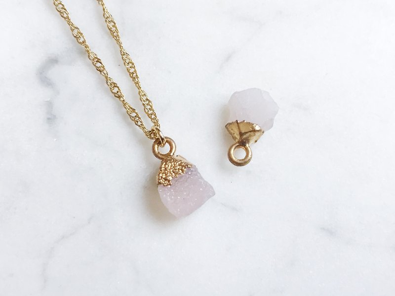 ::Gold Mine Series :: Powder Agate Clavicle Necklace - Necklaces - Other Metals 