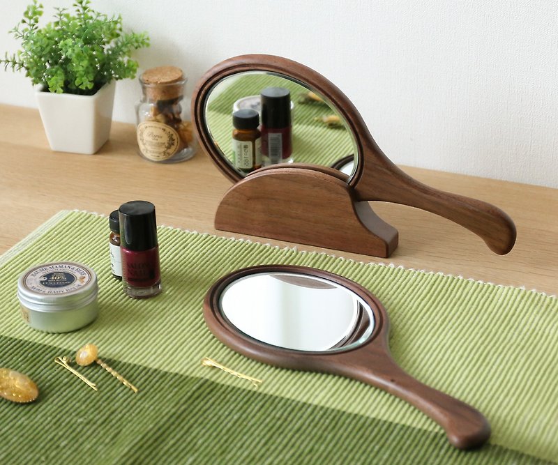 Asahikawa Craft Sasaki Industrial Arts Hand Mirror - Makeup Brushes - Wood 