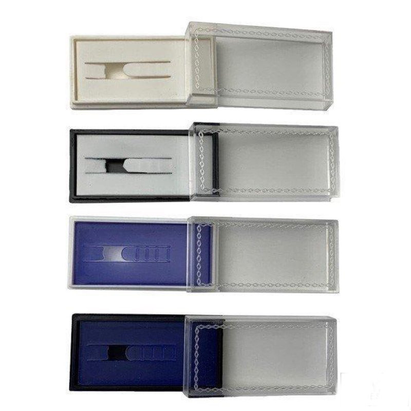 Cufflinks tie pin plastic 6 pieces 4color - Storage - Cotton & Hemp Black