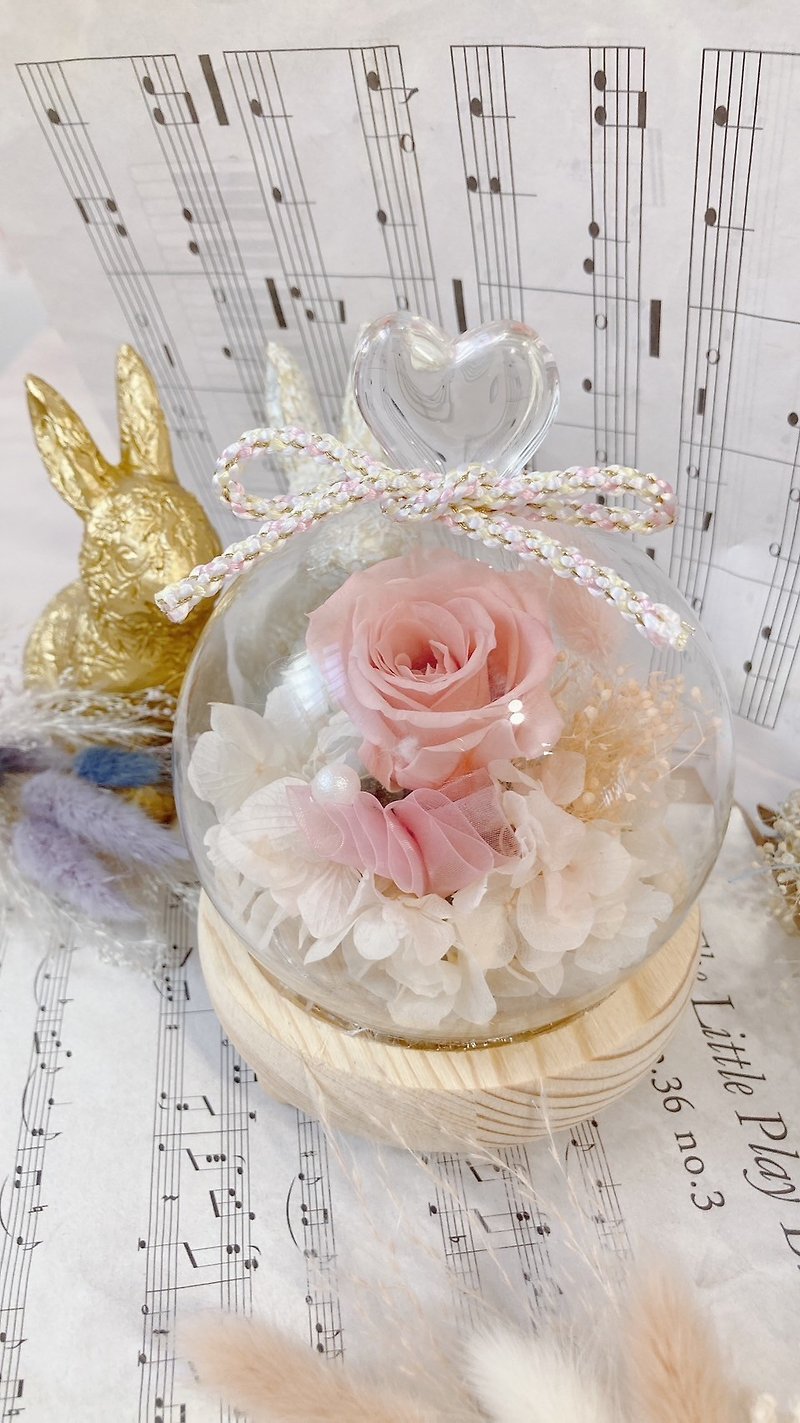 永遠の花バラ愛ガラスランプシェード個人用の小さなギフト日本 - 照明・ランプ - ガラス 