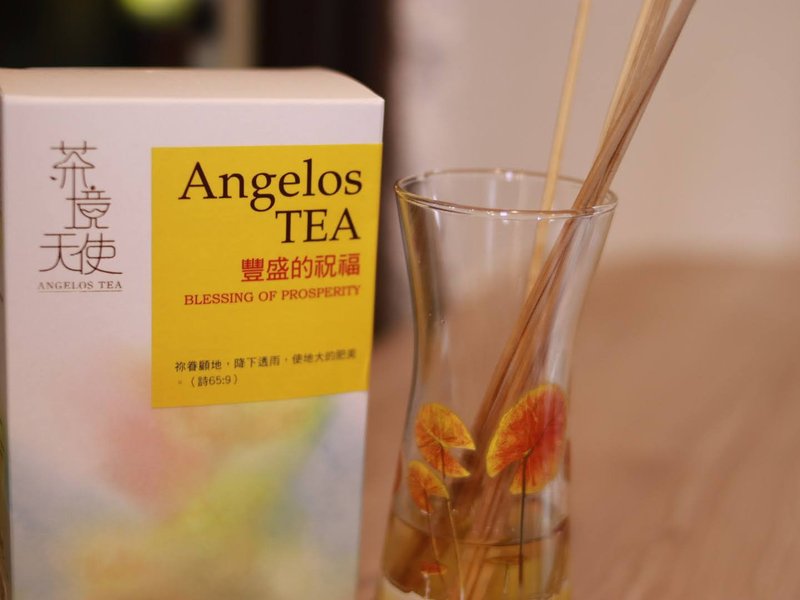 天使茶-豐盛的祝福-福壽梨山茶(清香) - 茶葉/茶包/水果茶 - 紙 黃色