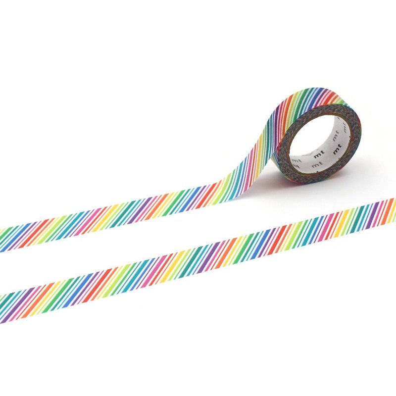 mt Deco Masking Tape / Rainbow Stripe (MT01D577) - Washi Tape - Paper Multicolor