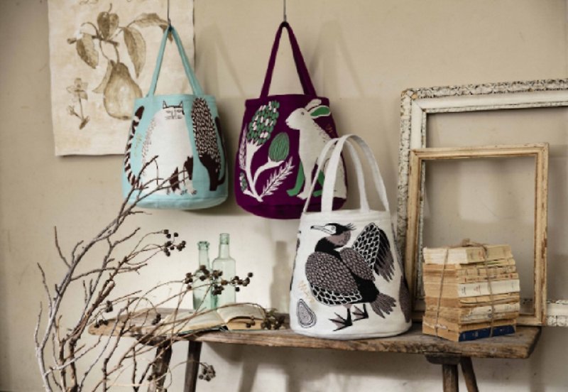 Earth Tree Fair Trade - MIW Illustrator Cylindrical Tote - Handbags & Totes - Cotton & Hemp 
