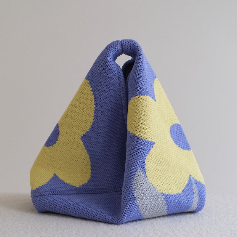 MediumTriangle Bag - Lavender_Recycled Polyester Fiber - Handbags & Totes - Acrylic 