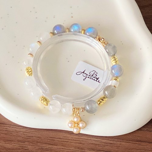 Amelia Jewelry Amelia Jewelry丨塵世之夢丨天然月光石灰月光白月光原創手鍊