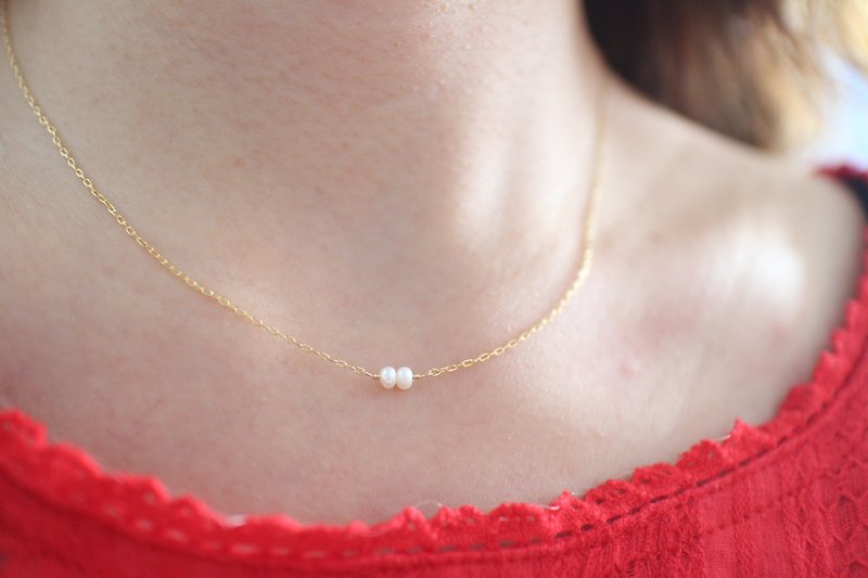 Rome's love- Brass necklace - สร้อยคอ - ทองแดงทองเหลือง สีทอง