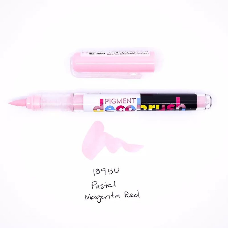 ピンク マゼンタ 1895U - DecoBrush ピグメント ソフトチップ プラスチック ペンシル - その他のペン - プラスチック ピンク
