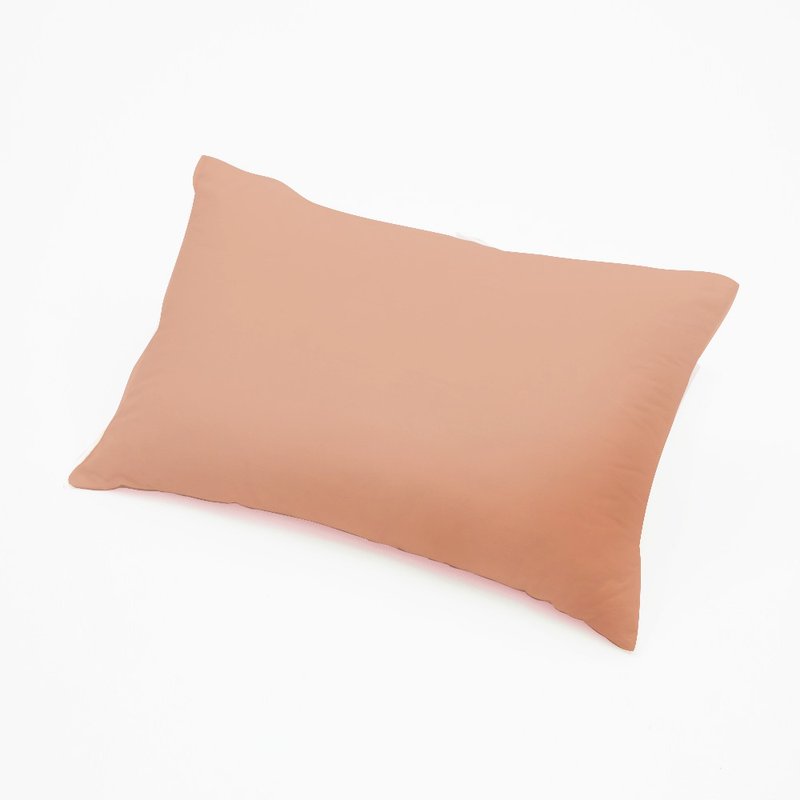 Organic cotton travel pillow (pillowcase included) - overseas shipping not available - หมอน - ผ้าฝ้าย/ผ้าลินิน สีส้ม