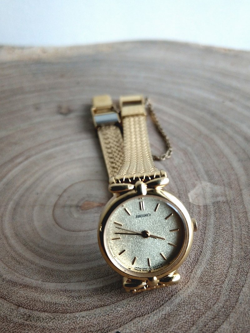 日本 SEIKO 精工 Vintage 古董女表 情人節禮物 生日禮物 - 女裝錶 - 其他金屬 金色