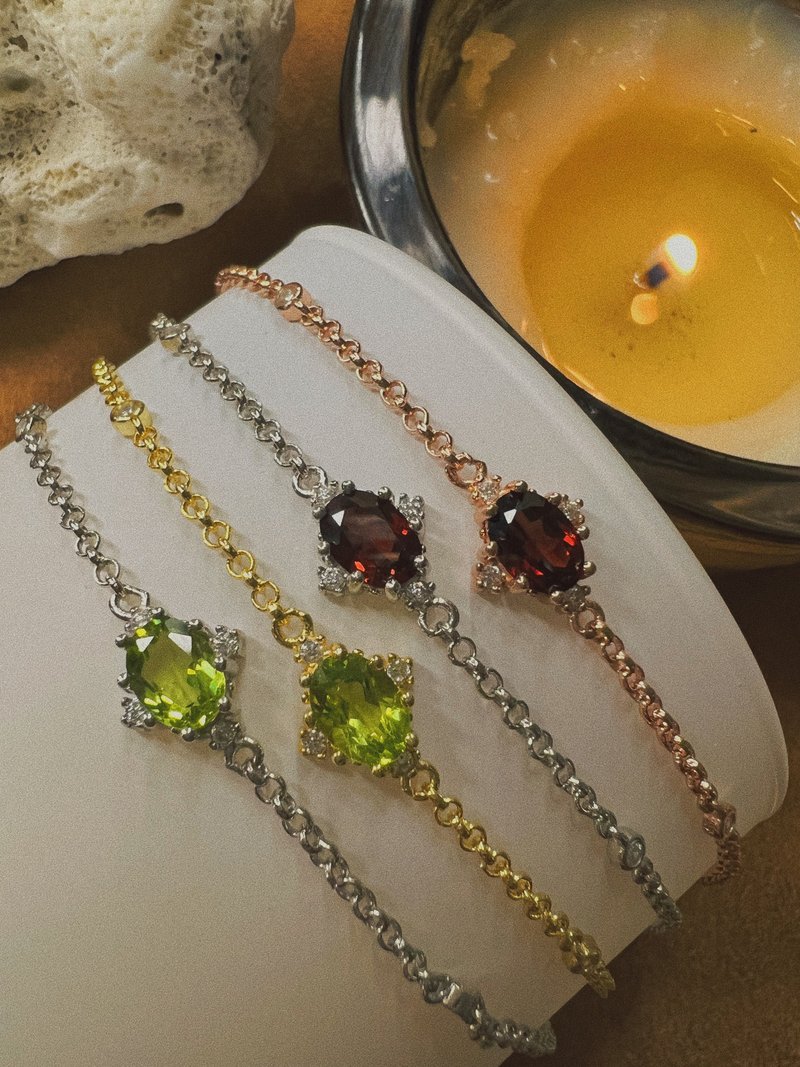 【Sword】 Stone/ Stone—Bracelet - Bracelets - Gemstone Multicolor