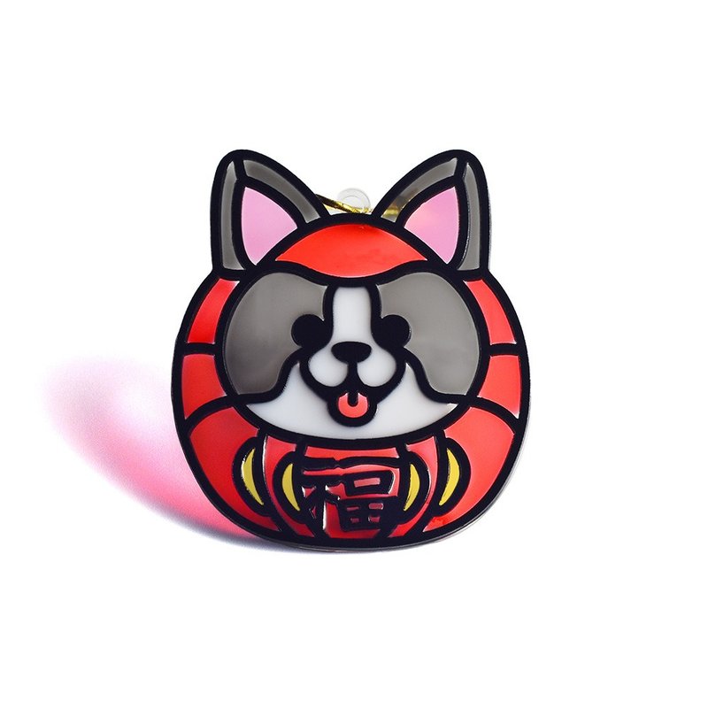 動物達摩(哥基) 掛飾 l 蛇年 福貼 揮春 春聯 招財貓 招福貓 - 客製化寵物商品 - 樹脂 多色