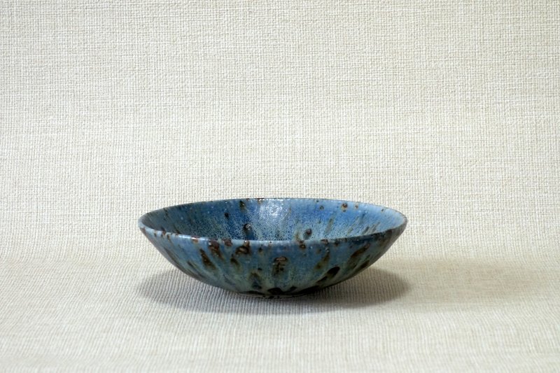 青釉鉢 窯変d - 碗 - 陶 藍色