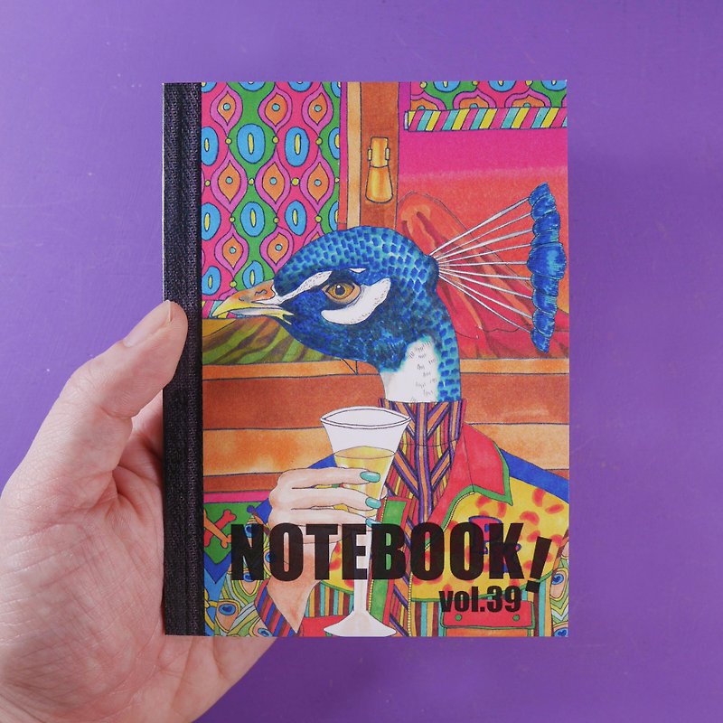 Drinking Peacock - Blissful Booklet - Notebooks & Journals - Paper Multicolor