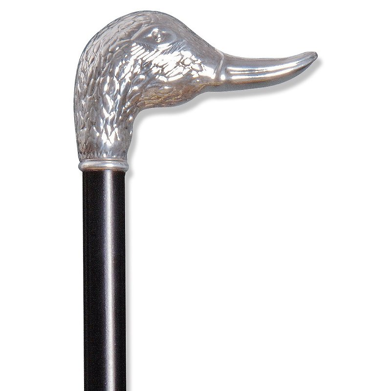 Modeling scepter. Brown Duck in Sterling Silver - Other - Wood 