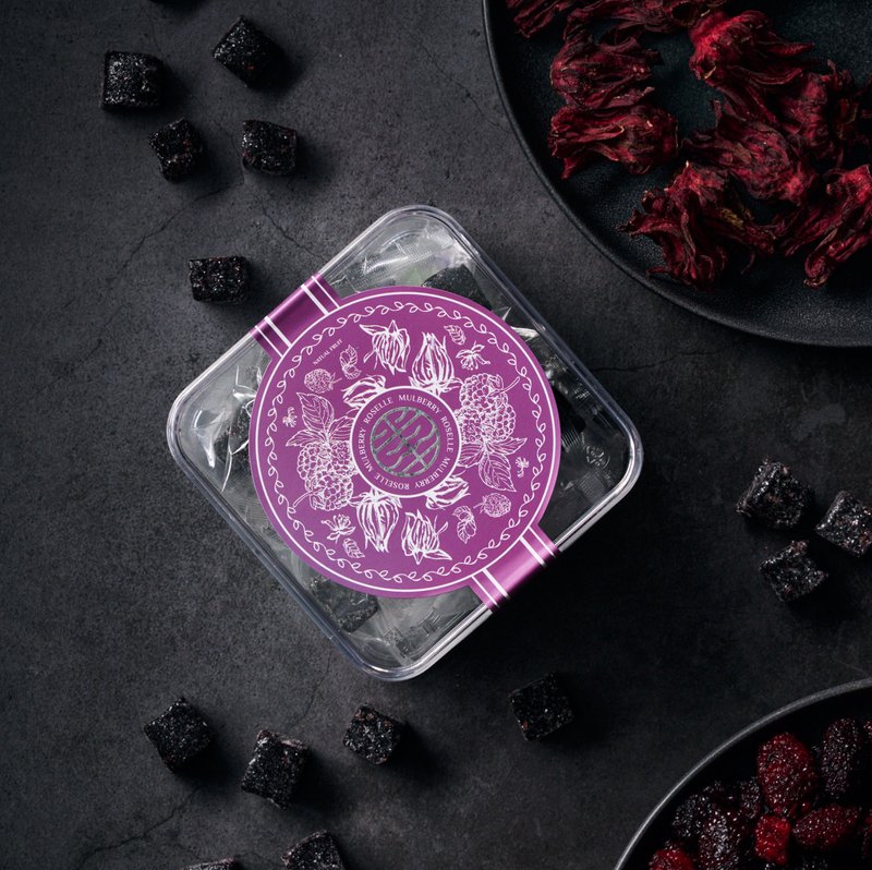 [Island Fruit Gummies-Mulberry Roselle] (80g/box) Best-selling in department stores, 100% chemical-free - ขนมคบเคี้ยว - พลาสติก 