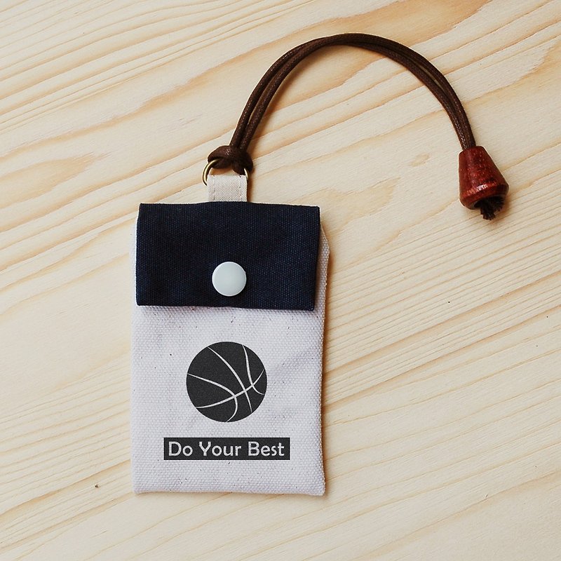 Love sports _ basketball card bag - ID & Badge Holders - Cotton & Hemp Red