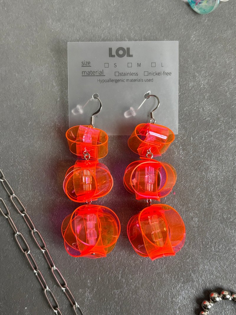 PVC Design F12 ピアス/イヤリング - ピアス・イヤリング - その他の素材 ピンク